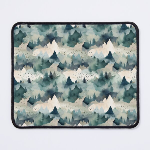 Item preview, Watercolor Trees & Mountains designed and sold by semioddfinds.