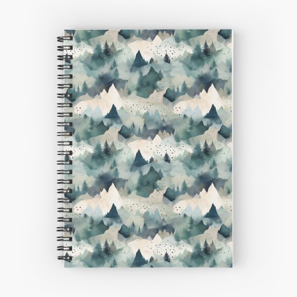 Item preview, Watercolor Trees & Mountains designed and sold by semioddfinds.