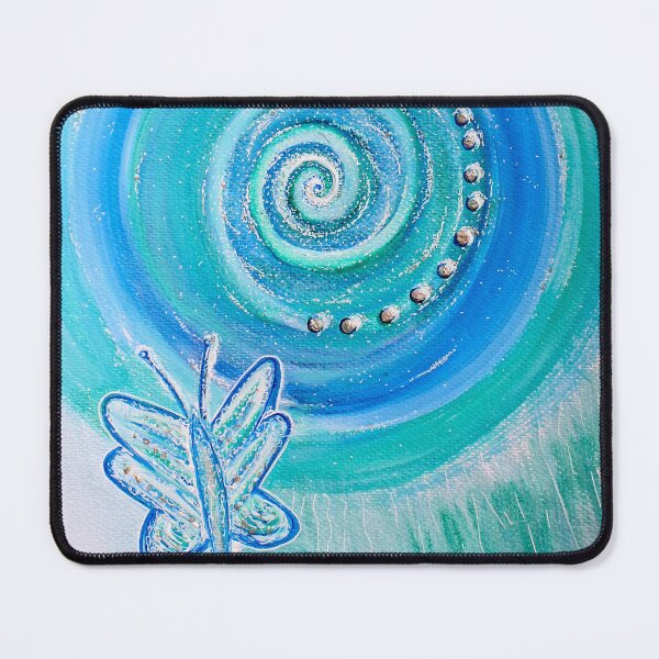 Item preview, Mandala Blue Butterfly Spiral designed and sold by danitacreate.