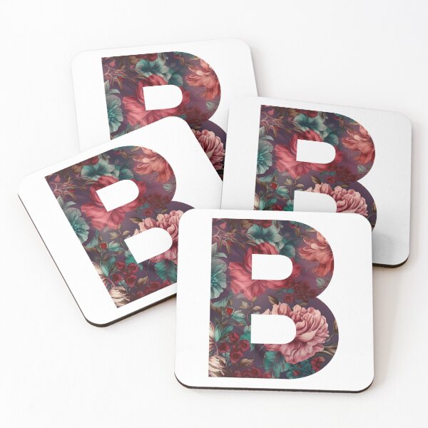 Item preview, Letter B Bold Floral Pattern Sticker Best Seller designed and sold by AdiRemba.
