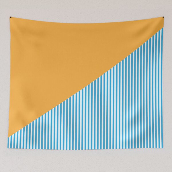 Item preview, Triangle and Stripes | Mixed Patterns | Blue and Orange ii designed and sold by rsty11.