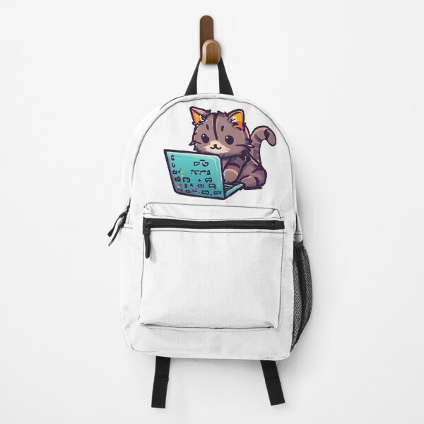 Item preview, cute cat on laptop designed and sold by yinon-h.