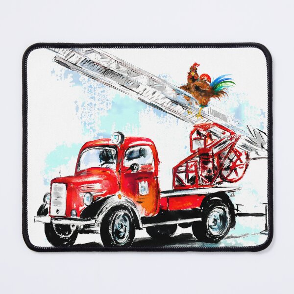 Item preview, Fire truck rooster designed and sold by CorneliaPilz.