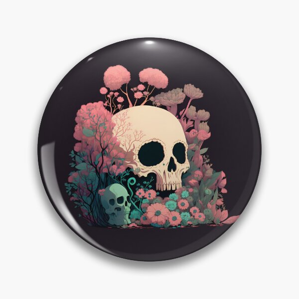 Item preview, botanical skull designed and sold by Sunchildprints.
