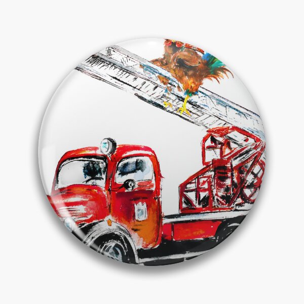 Item preview, Fire truck rooster designed and sold by CorneliaPilz.