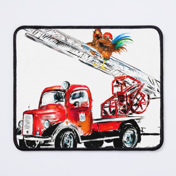 Item preview, Fire truck rooster designed and sold by CorneliaPilz.