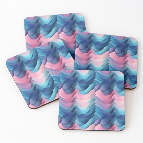 Item preview, Transgender Pride Flag Abstract 3D Pattern designed and sold by semioddfinds.