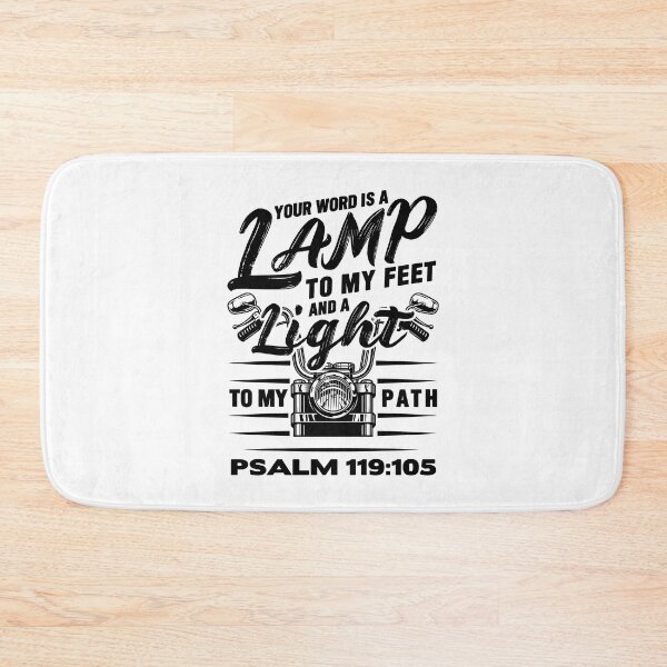 Item preview, Psalm 119:105 Your Word Is A Lamp To My Feet And A Light To My Path designed and sold by plushism.