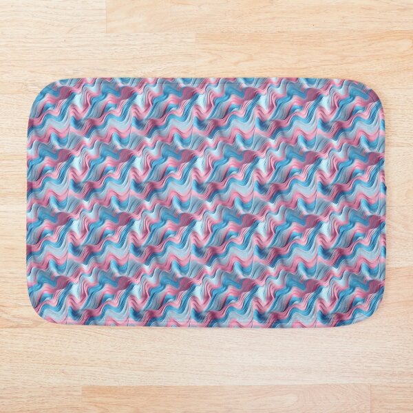 Item preview, Transgender Pride Flag Abstract 3D Wave Pattern designed and sold by semioddfinds.