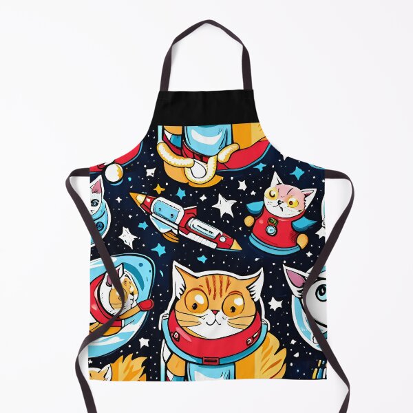 Item preview, Seamless pattern with cute cats in space. Vector illustration. designed and sold by LooperSDart.