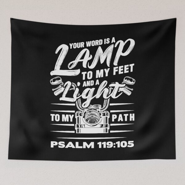Item preview, Psalm 119:105 Your Word Is A Lamp To My Feet And A Light To My Path designed and sold by plushism.