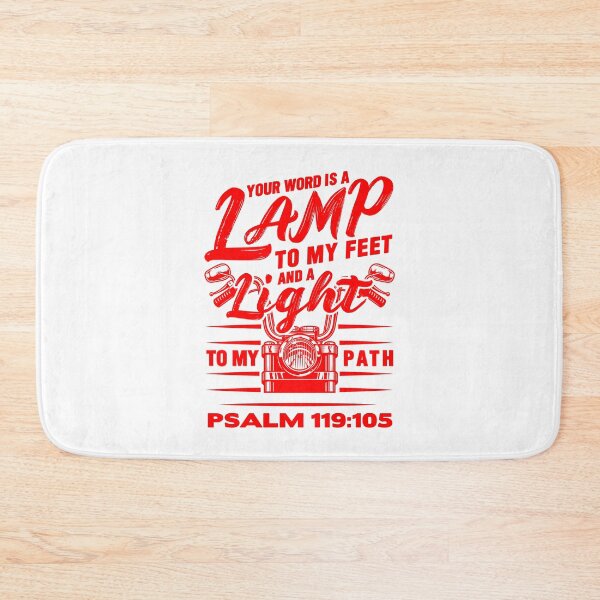 Item preview, Psalm 119:105 Your Word Is A Lamp To My Feet And A Light To My Path designed and sold by plushism.