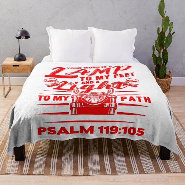 Item preview, Psalm 119:105 Your Word Is A Lamp To My Feet And A Light To My Path designed and sold by plushism.