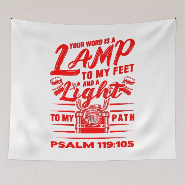 Item preview, Psalm 119:105 Your Word Is A Lamp To My Feet And A Light To My Path designed and sold by plushism.