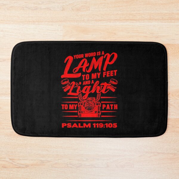 Item preview, Psalm 119:105 Your Word Is A Lamp To My Feet And A Light To My Path designed and sold by plushism.
