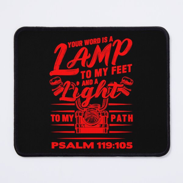 Item preview, Psalm 119:105 Your Word Is A Lamp To My Feet And A Light To My Path designed and sold by plushism.