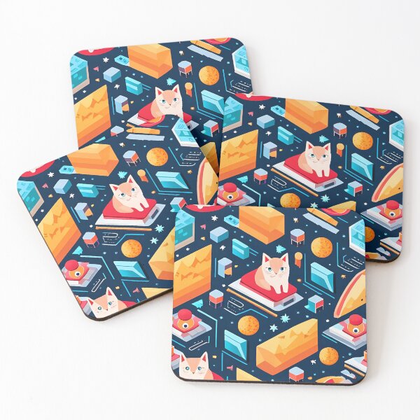 Item preview, Seamless pattern with isometric icons and elements of space. Vector illustration designed and sold by LooperSDart.
