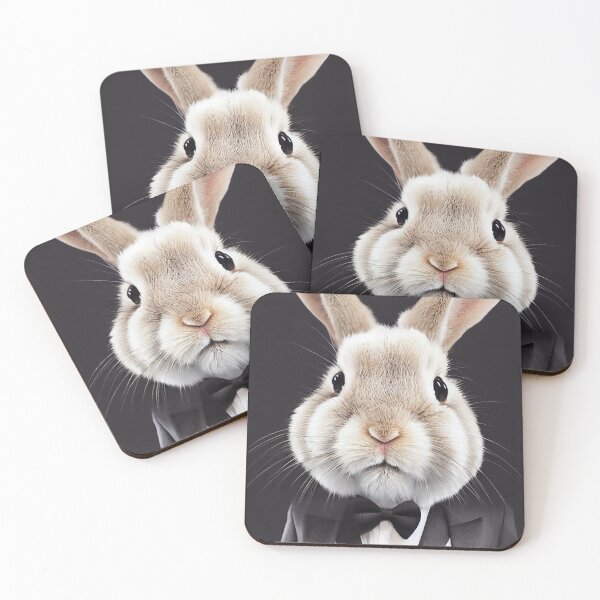 Item preview, Bartholomew the hare with tails and bow tie designed and sold by Pixelboys.
