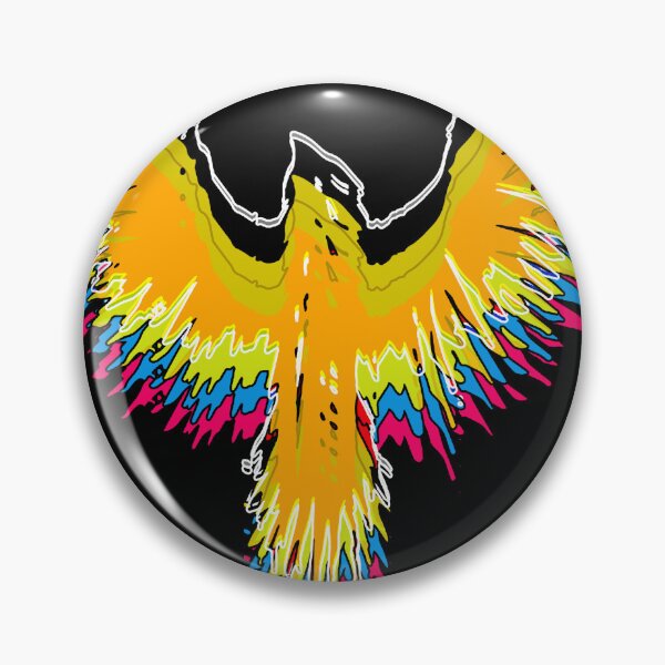 Item preview, Colorful tribal crow designed and sold by clingcling.