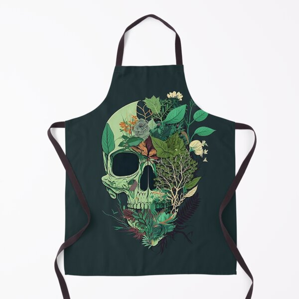 Item preview, botanical skull designed and sold by Sunchildprints.