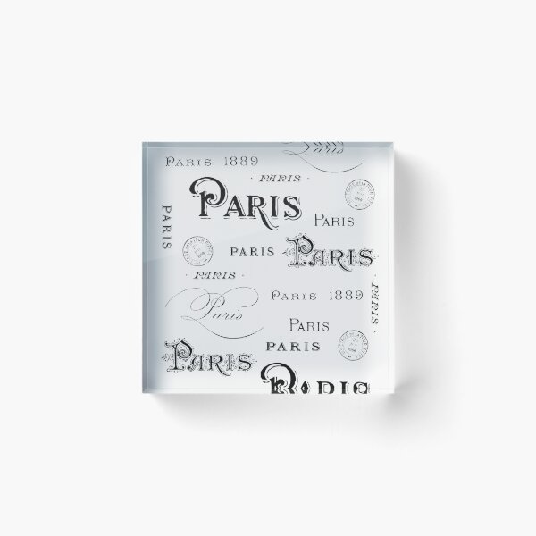 Item preview, Paris Souvenir Antique Vintage France French Eiffel Tower Rue de Rivoli Seine designed and sold by Izoberu.