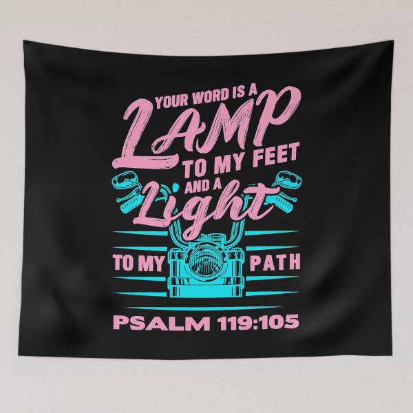 Item preview, Psalm 119:105 Your Word Is A Lamp To My Feet And A Light To My Path designed and sold by plushism.