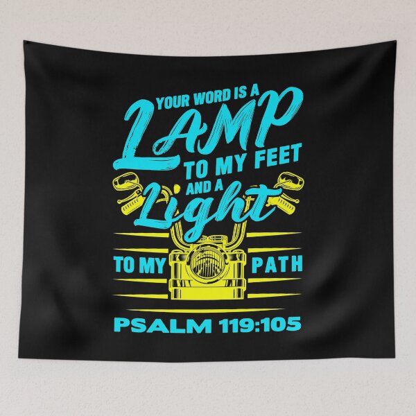 Item preview, Psalm 119:105 Your Word Is A Lamp To My Feet And A Light To My Path designed and sold by plushism.