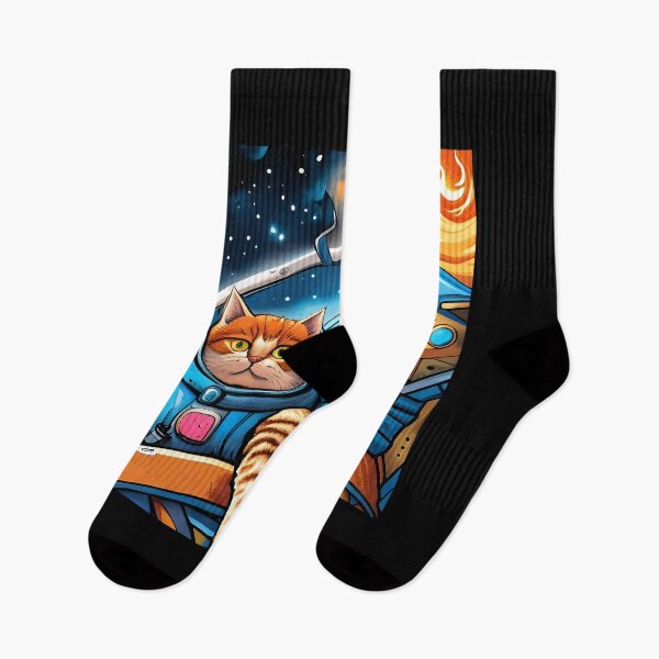 Artikelvorschau, Astronaut cat and cat in outer space. Vector illustration. entworfen und verkauft von LooperSDart.