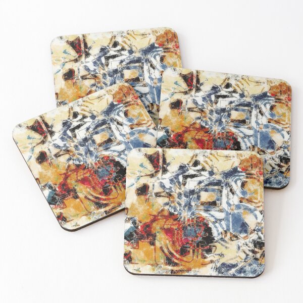 Item preview, Colourful Abstract Tile Effect Pattern Art designed and sold by Trevor Hirst.