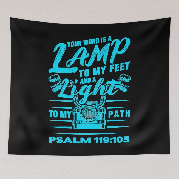 Item preview, Psalm 119:105 Your Word Is A Lamp To My Feet And A Light To My Path designed and sold by plushism.