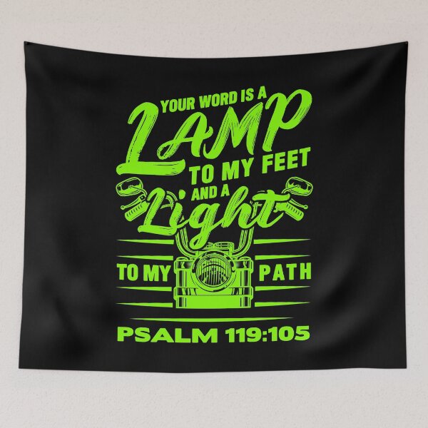 Item preview, Psalm 119:105 Your Word Is A Lamp To My Feet And A Light To My Path designed and sold by plushism.