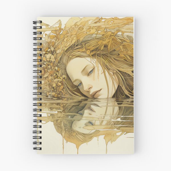 Aperçu de l'œuvre Déesse du printemps, reflets obsédants dans les couleurs d'automne, généré par l'IA créée et vendue par drawerwalker.