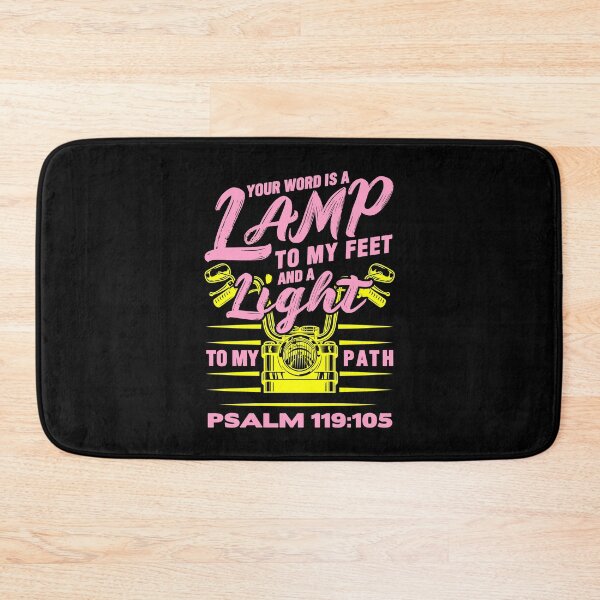 Item preview, Psalm 119:105 Your Word Is A Lamp To My Feet And A Light To My Path designed and sold by plushism.