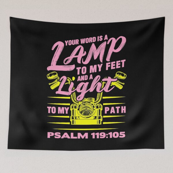 Item preview, Psalm 119:105 Your Word Is A Lamp To My Feet And A Light To My Path designed and sold by plushism.