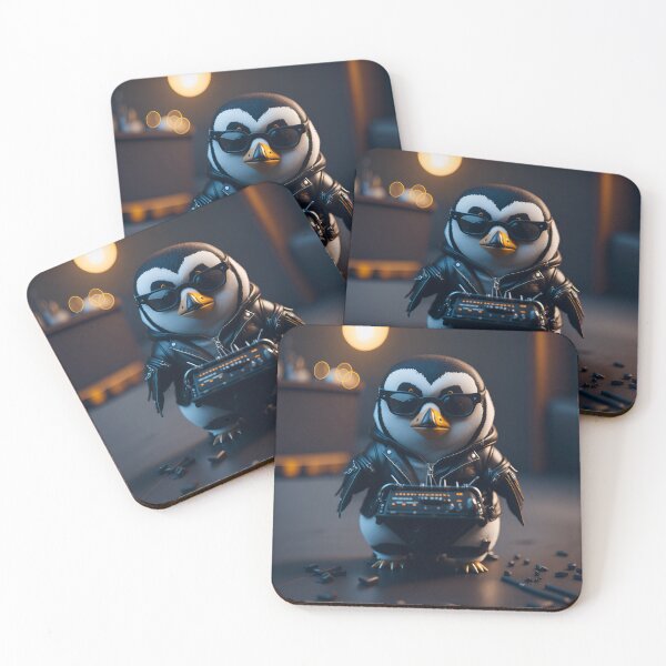 Item preview, Epic Penguin: A Cinematic 8k Portrait of a Keyboard-Playing Cutie designed and sold by RedArtG09.