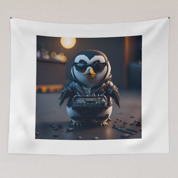 Item preview, Epic Penguin: A Cinematic 8k Portrait of a Keyboard-Playing Cutie designed and sold by RedArtG09.