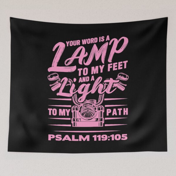 Item preview, Psalm 119:105 Your Word Is A Lamp To My Feet And A Light To My Path designed and sold by plushism.