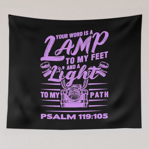 Item preview, Psalm 119:105 Your Word Is A Lamp To My Feet And A Light To My Path designed and sold by plushism.