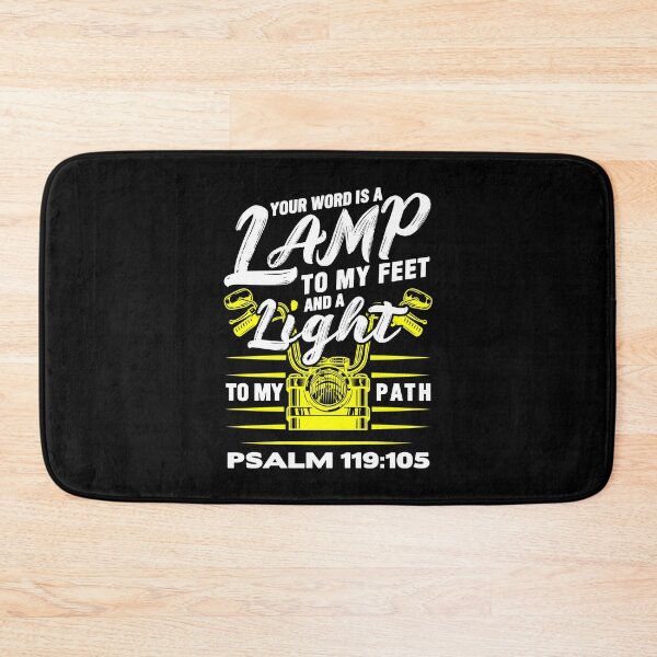 Item preview, Psalm 119:105 Your Word Is A Lamp To My Feet And A Light To My Path designed and sold by plushism.
