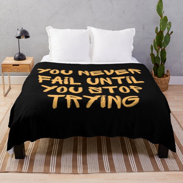 Item preview, You never fail until you stop trying  designed and sold by TeePassion.