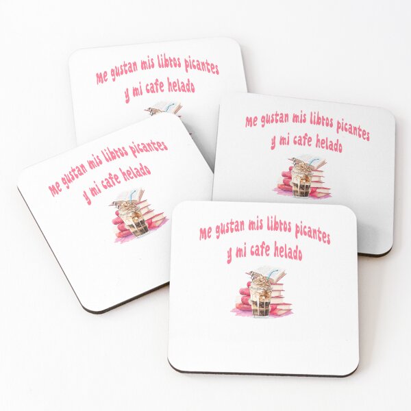 Item preview, Me gustan mis libros picantes y mi café helado designed and sold by jkrphoto.