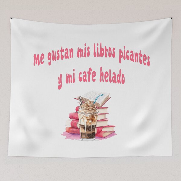 Item preview, Me gustan mis libros picantes y mi café helado designed and sold by jkrphoto.