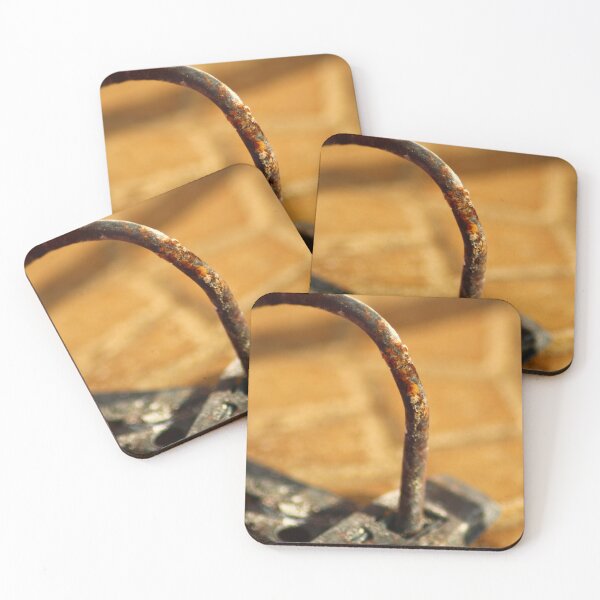 Item preview, Rusty Metal Elements in Sunset - Abstract Industrial Macrophotography designed and sold by AgathaZolastore.