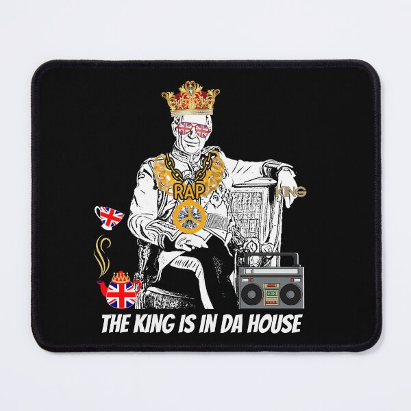 Item preview, King Charles III, The King is in da House BW, Coronation Celebration, Bling, Original Design, King Charles 3 designed and sold by Zenzly.
