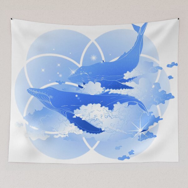 Item preview, Humpback Whales swimming in the Tropical Ocean. designed and sold by DAEWI PARK.