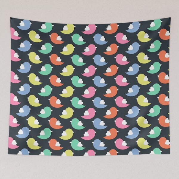 Item preview, Simple bird pattern - Seamless Bird pattern with dark background designed and sold by Agni Designs.