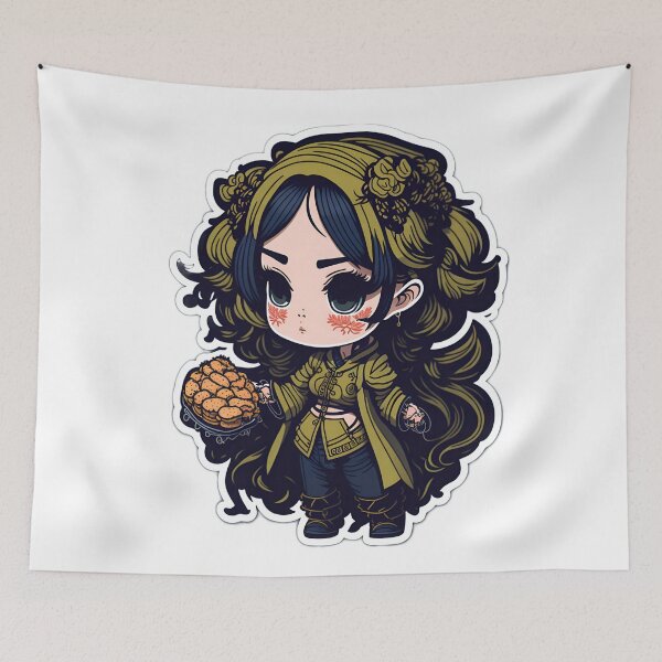 Item preview, Natural Charm: An Isometric Sticker of a Vietnamese Beauty in ao dai designed and sold by RedArtG09.