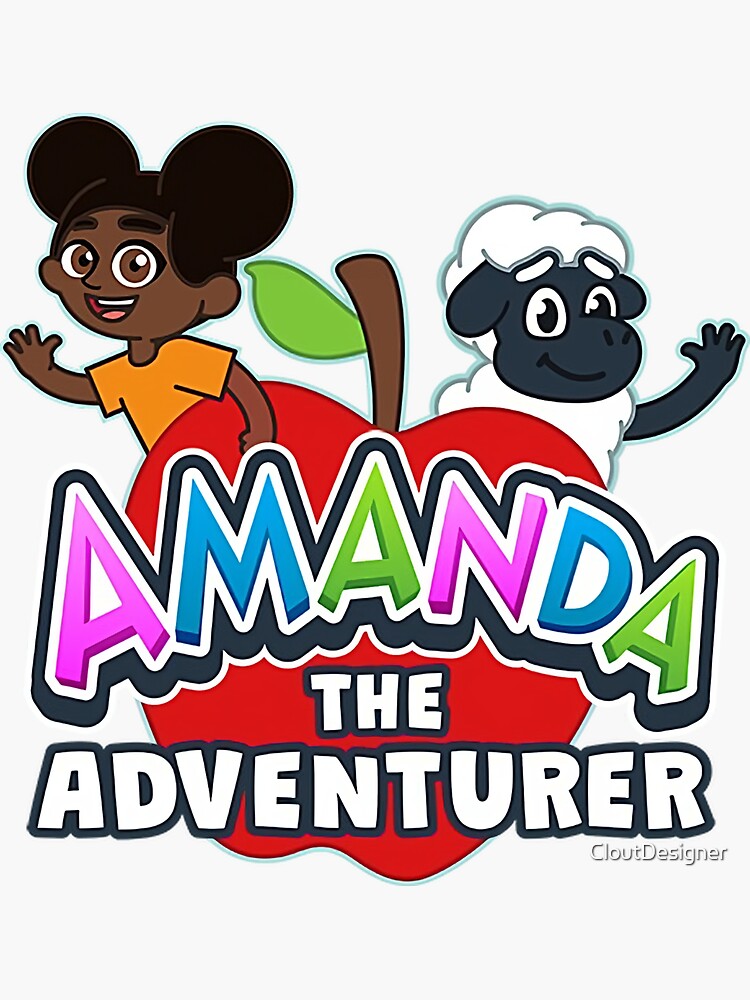 "Amanda The Adventurer Logo" Sticker for Sale by CloutDesigner | Redbubble