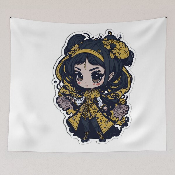 Item preview, Trending Art: A Worm's Eye View of a Chibi-Kawaii Vietnamese Girl designed and sold by RedArtG09.