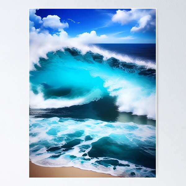 Item preview, A Majestic Dance of Waves and Shore designed and sold by fkc666.